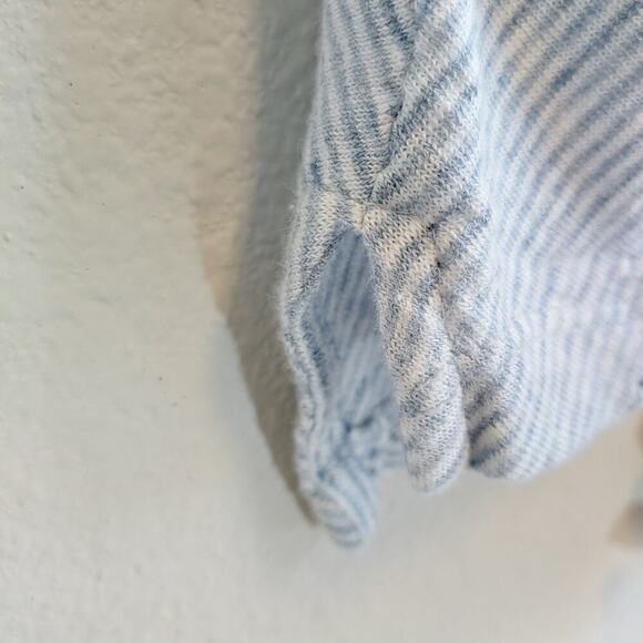 Sigrid Olsen Linen Striped V-Neck Tank Top Sz M - Picture 3 of 7